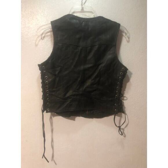 Leather bike vest women's‎ sizes m - Picture 2 of 13